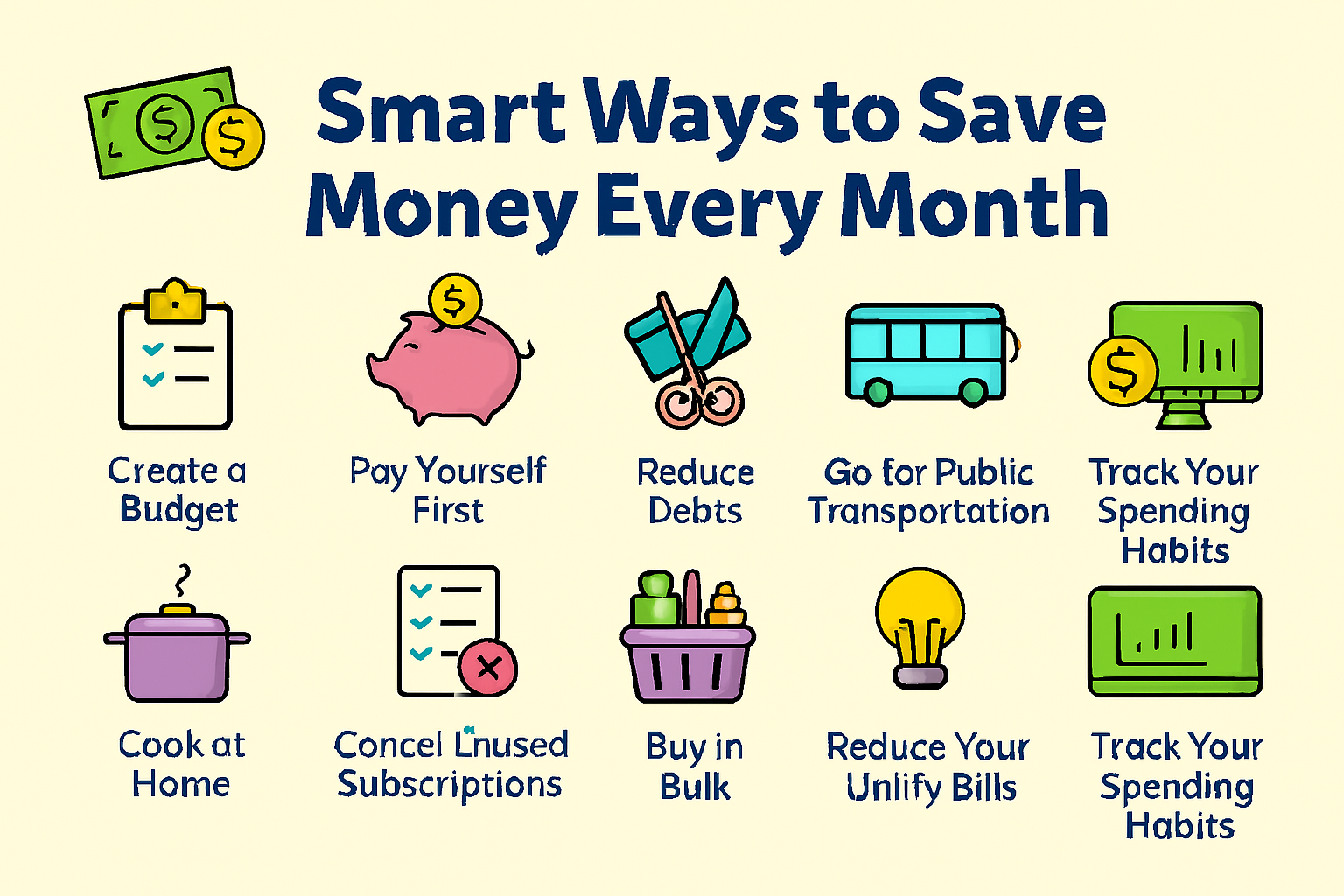 Smart Ways to Save Money Every Month